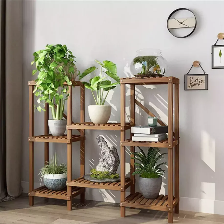 

8 Tiers Garden Patio Plant Stand Flower Rack Shelf Indoor Outdoor