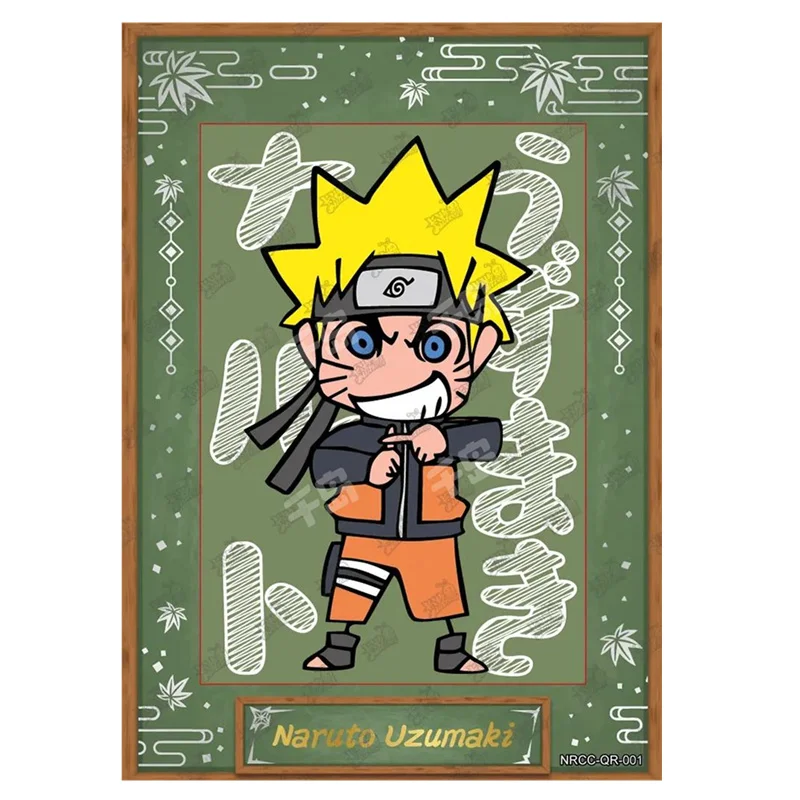 Kayou Naruto QR Card Uzumaki Naruto Hatake Kakashi Tsunade Uchiha Sasuk Hyuga Hinata Orochimaru Anime Figure Collection Cards