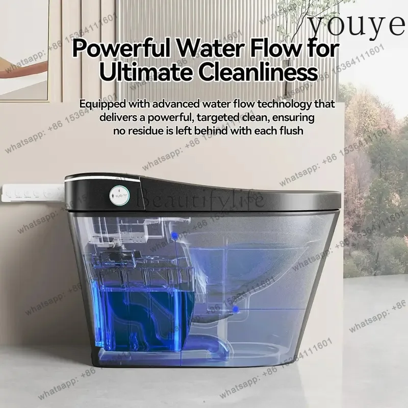 New Smart Toile,One Piece Toilet With Bidet Built In,Dryer & Warm Water - Ceramic Toilet With Sensing Distance, Auto, Customized