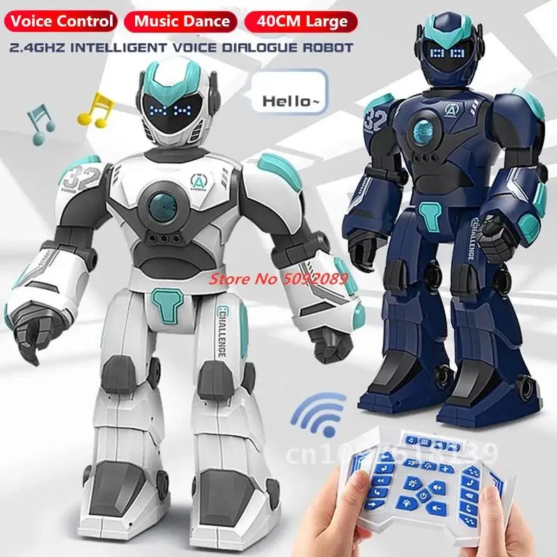 Robot RC à grande voix, Machine de programmation par Induction de geste, 40CM, jouet de contrôle dansant, ami, musique, animal de compagnie, Robot à distance pour enfant, cadeau