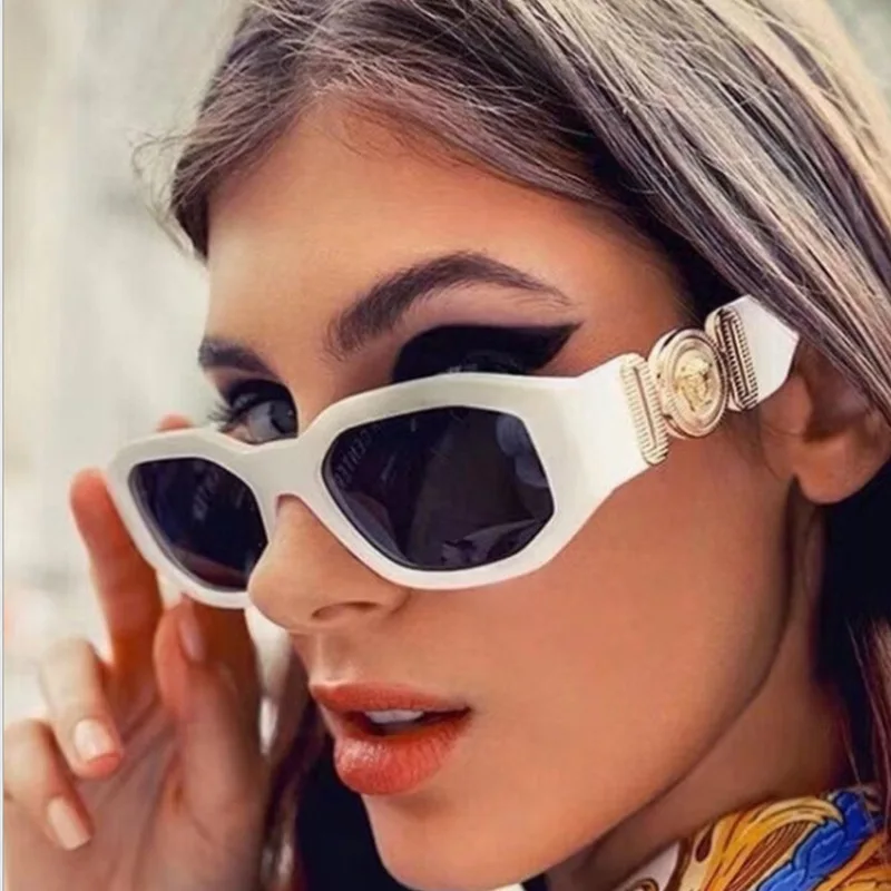 New Fashion Irregular Sunglasses Vintage Men Women Personlity Small Frame Shades Sun Glasses Car Sunglasses 5208