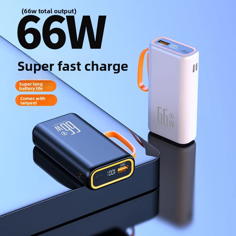 

66W Super Fast Charging 20000mAh Power Bank Large Capacity Mobile Power Portable Charger for IPhone Huawei Xiaomi Samsung