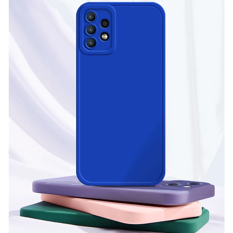 Square Frame Protection Silicone Case On For Samsung Galaxy M53 M33 M62 M52 M42 M32 M22 M12 M23 4G 5G Soft funda Cover