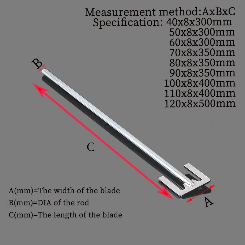 1pc Lab Stainless Steel E-type Stirring Blade SUS304 Dispersion Paddle with Rod for Chemistry Laboratory Equipment