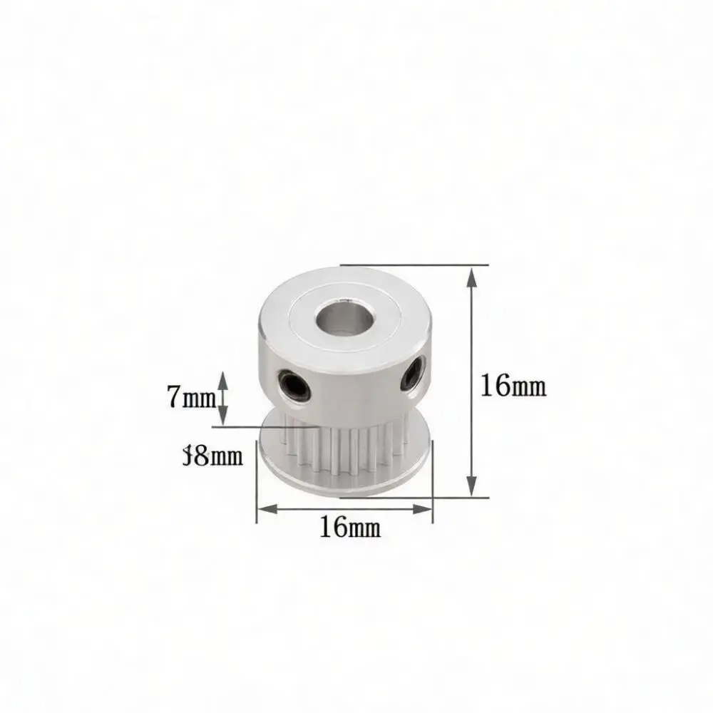 Professional GT2 Synchronization Pulley Aluminum Gear For Mechanical DIY Project 6mm Belt Width 20 40 60 Tooth Stable Drive