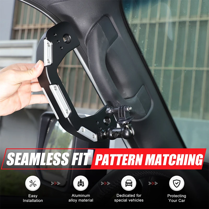 

For Toyota Land Cruiser Prado 250 LC250 Lexus GX 2024-25 Car A-pillar handle Phone Holder Action Camera Mount Car Accessories