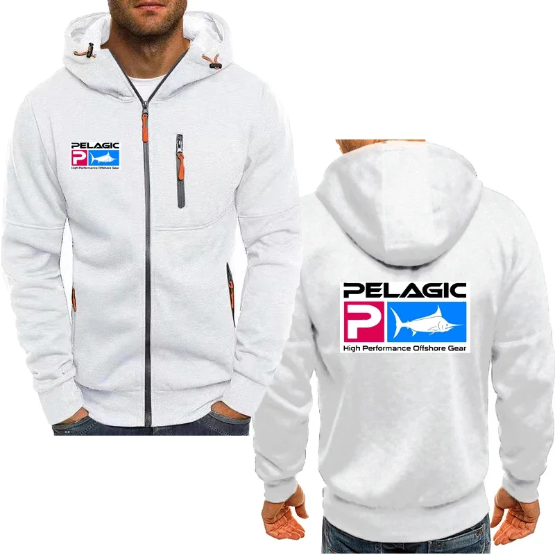 

PELAGIC Fishing hoodie Long Sleeve sweatshirt 2024 new Men's hooded jacket Outdoor sports comfortable fishing men's cardigan