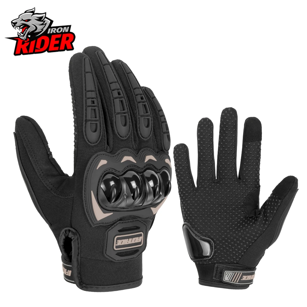 

Summer Motorcycle Gloves Touch Screen Breathable Anti Slip Off-road Motorcycle Riding Full Finger Glove Outdoor Sports Equipment