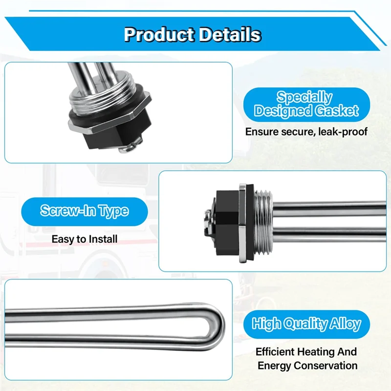 

Replacement Part 520789 SU520789 RV Water Heater Kit For Suburban RV SW Series Electric Water Heater 520900