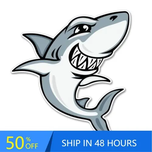 

Shark Gray Vintage Window Camper Van Motor Home Truck Waterproof Vinyl Decal Gift Unique Cool Retro Cute Funny