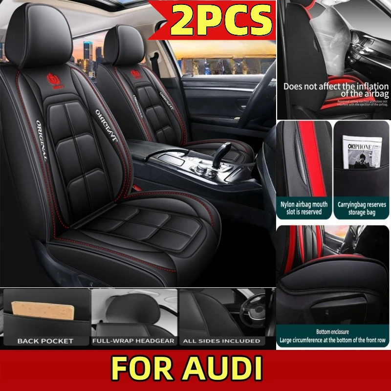 

Чехол на автомобильное сиденье для AUDI Q3 A5 A6, водонепроницаемый чехол из искусственной кожи, удобный высококачественный чехол на сиденье с фиксированной талией и мышцами