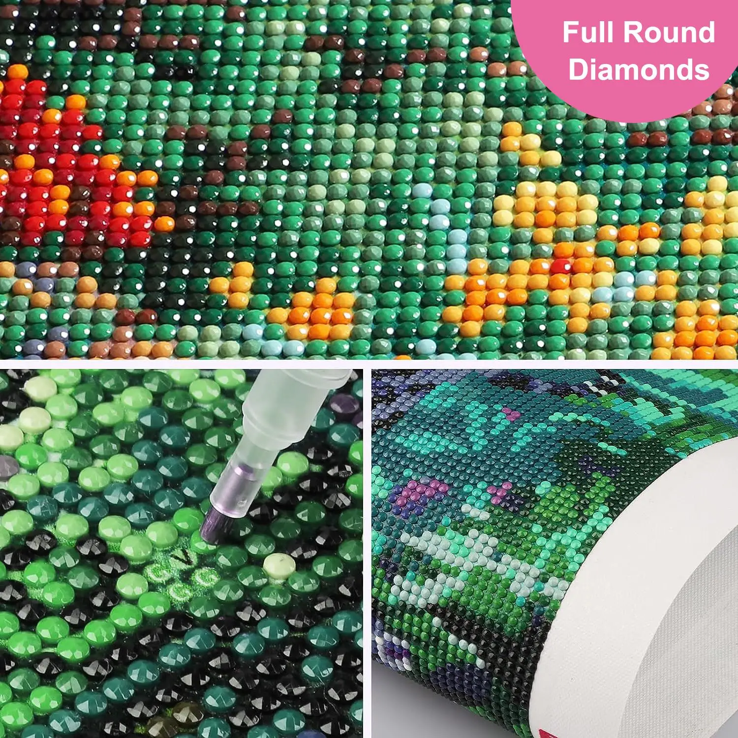 Full Drills,5D DIY Diamond Painting 100% Full Square/Round Drill \