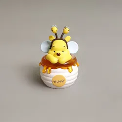 Anime Kawaii Winnie the Pooh Action Figure Model Collectible Cartoon Doll Cake Desktop Home Party DIY Decorations Kids Gift 5cm