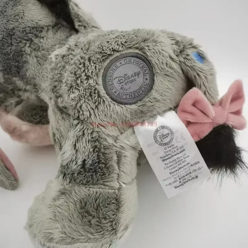 Disney-Peluche Matkey Bourriquet, Poupées de Dessin Animé Mignon, Oreiller Animal Doux Gris, Décoration de Chambre, Cadeau d'Anniversaire Spécial, Nouveau, 28cm