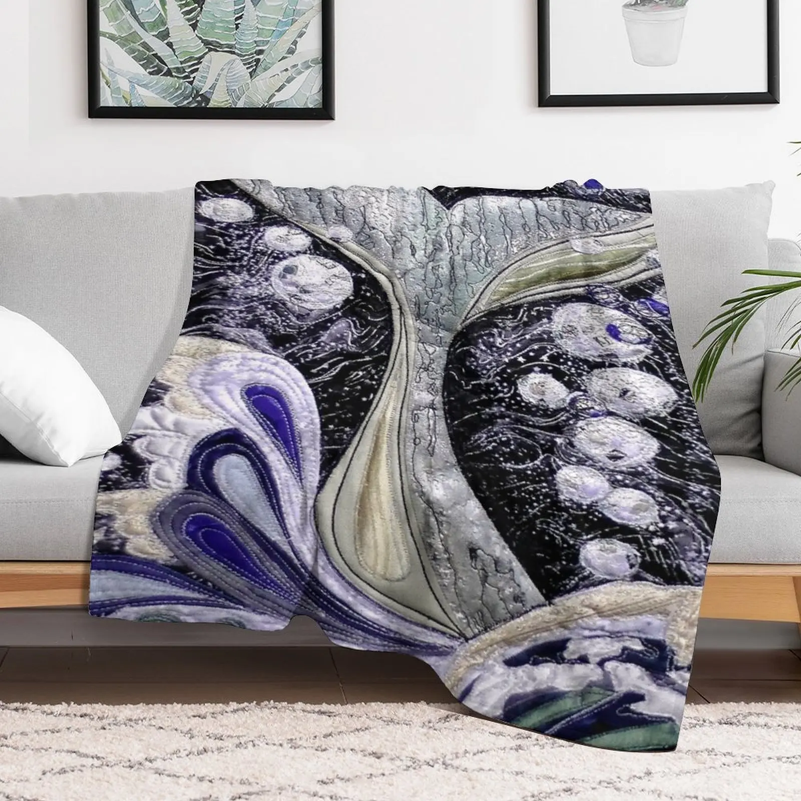 Whale Song. Throw Blanket Lightweight Warm Blanket for Indoor Outdoor Use
