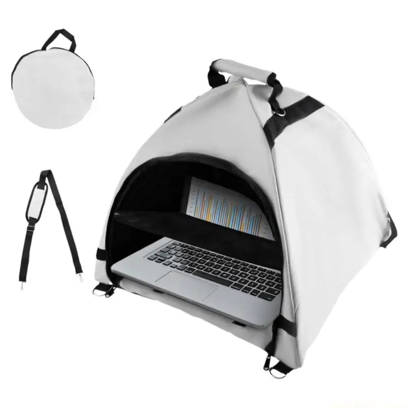 Portable Laptop Sunshades Cover Bag Lightweight Polyester For Outdoor Office