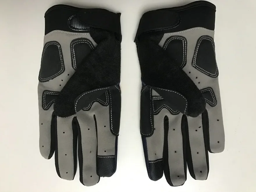 Winter Fleece Thermal 2024 Groupama Fdj  Team WHITE One Pair Full Finger Cycling Jersey Gloves MTB Road Mountain Gel Gloves image 3