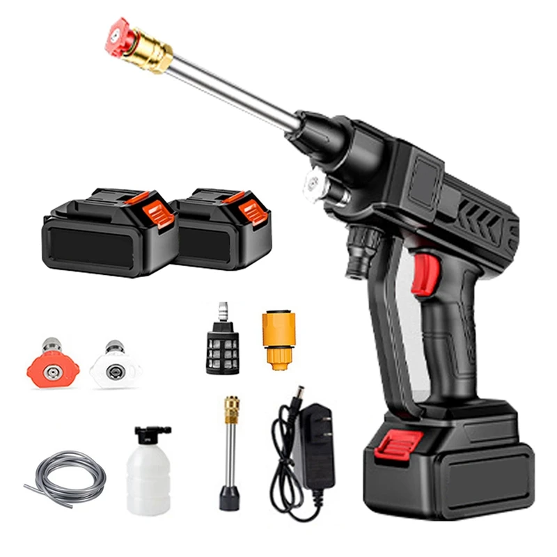 21V 8000Mah Cordless High Pressure Water Machine 300W 60BAR Car Washer Tool EU Plug