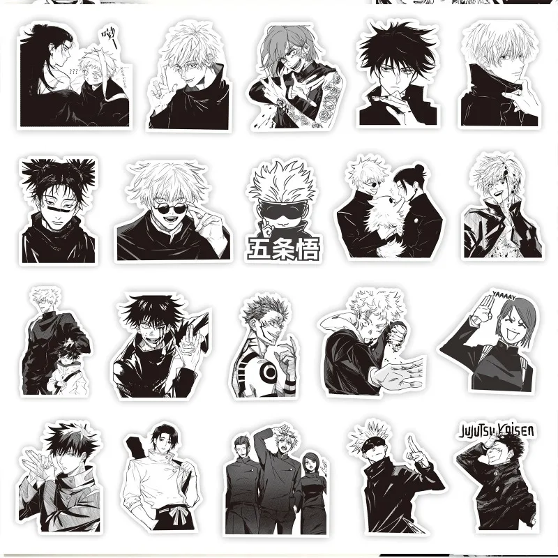 80/65 Stück Cartoon Persönlichkeit Jujutsu Kaisen Kreative Graffiti Dekorative Aufkleber