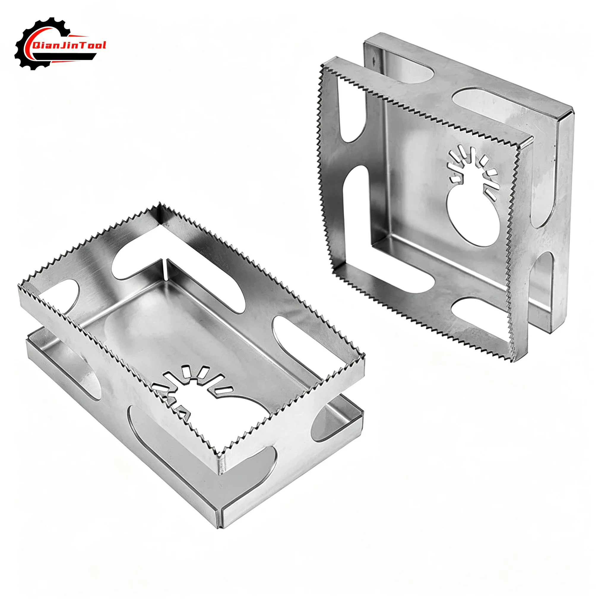 Oscillating Multitool Hole Saw Blade Square Rectangle Slot Cutter Woodworking Wall Box Wood PVC Plate Plastic Drywall DIY Tool