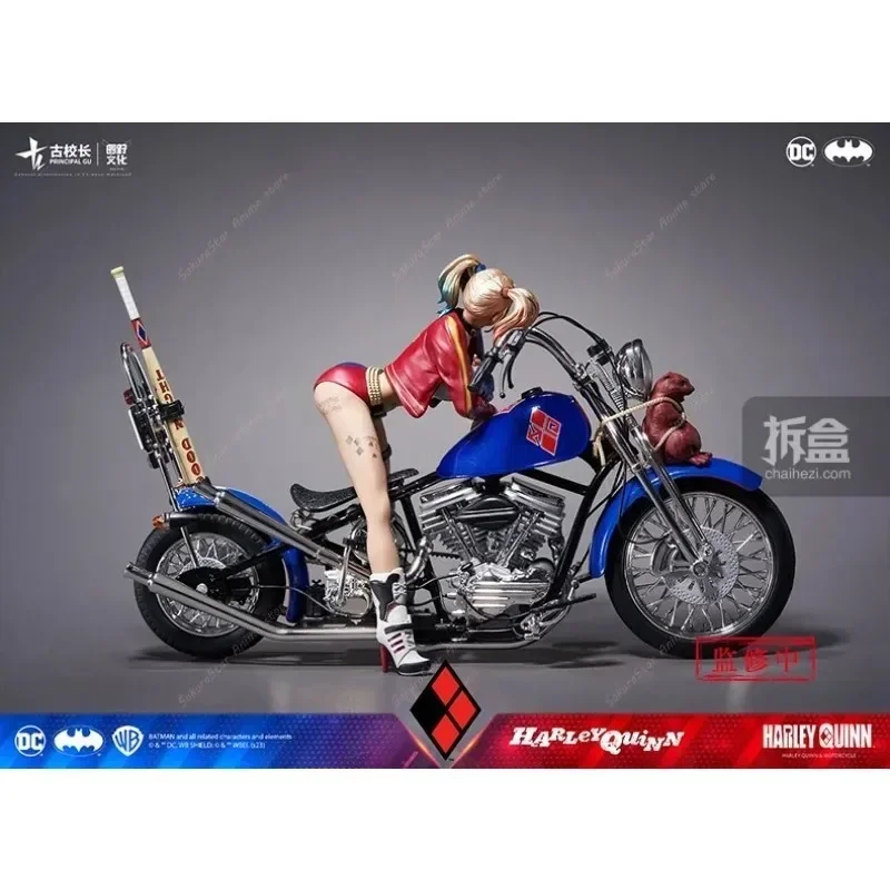 【In Stock】Genuine  Harley Quinn With Raptor Squad Motorcycle Full Set Action Figure Collectible Model Toy view 5