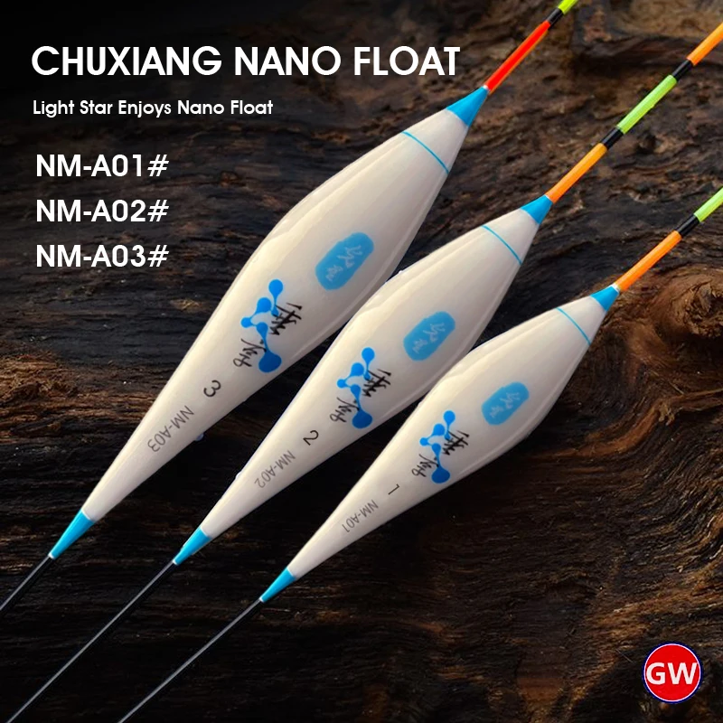

GW Fishing Float Set of 3, 3.8g-4.8g Vertical Float, Nano Material Float, 51cm Length, High Sensitivity Fishing Float