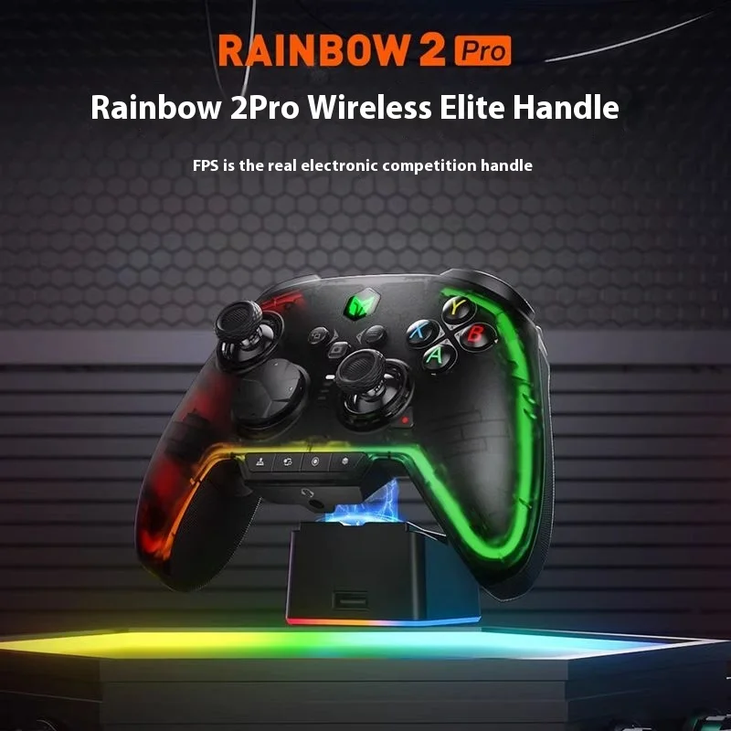 

OEMG Rainbow 2 PRO Wireless Gaming Controller Computer PC Version Steam Motion Sen Sin Handle Xbox Black MythologyHalloween Gift