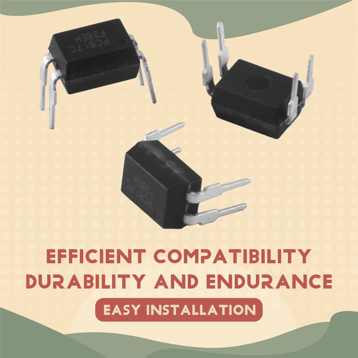 SLQZT 10 pezzi scheda PCB foro passante PC817C PC817 EL817 817C accoppiatore ottico DIP-4