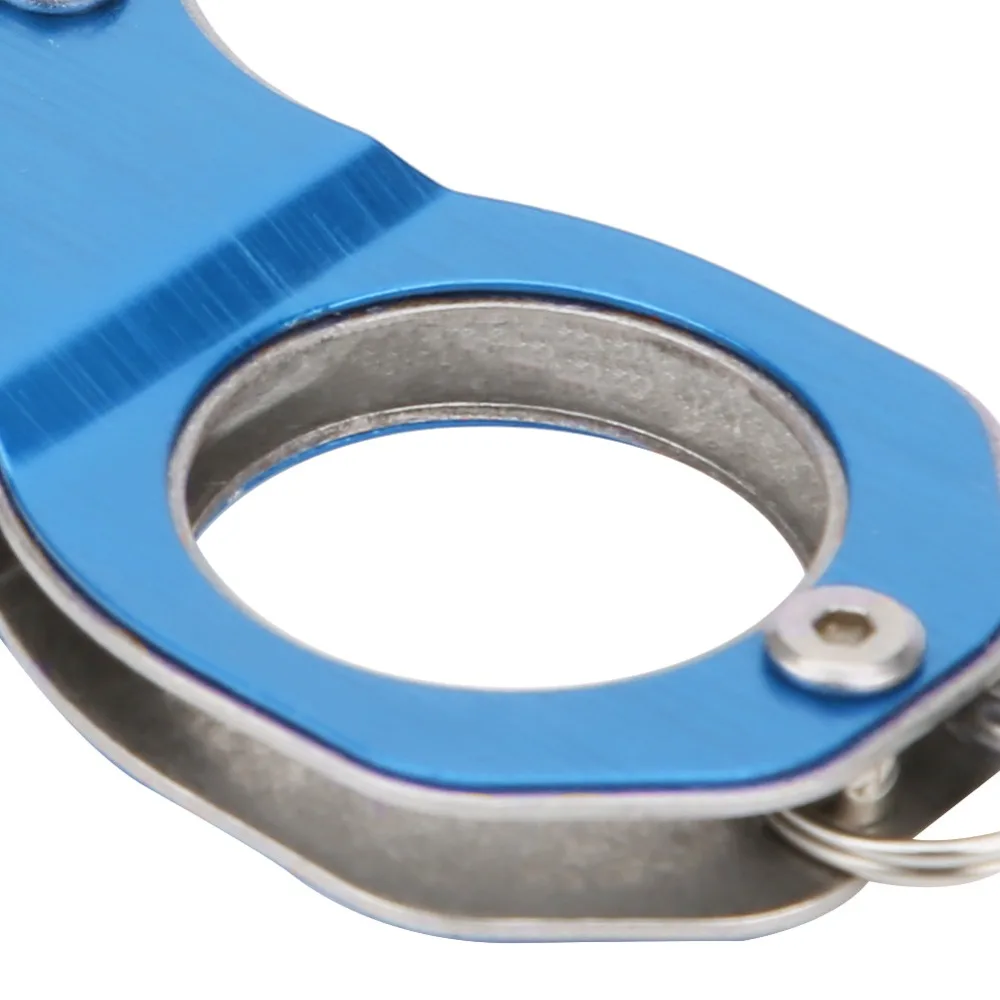 Titanium Alloy Fish Lip Gripper Self-Locking with Retractable Lanyard Fishing Pliers Mini 12*3.3cm Fish Grabber Outdoor Fishing