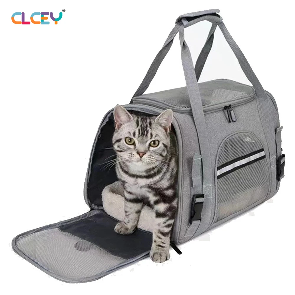 

Dog Carrier Bag Soft Side Backpack Cat Pet Carriers Dog Travel Bags Transport for Small Dogs Cats Pet Carring Bag Cat Backpack