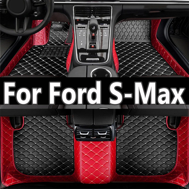 

Car Floor Mats For Ford S-Max MK1 2006~2014 7seat Anti-dirt Pads Full Set Waterproof Floor Mat Non-slip Carpets Car Accessories