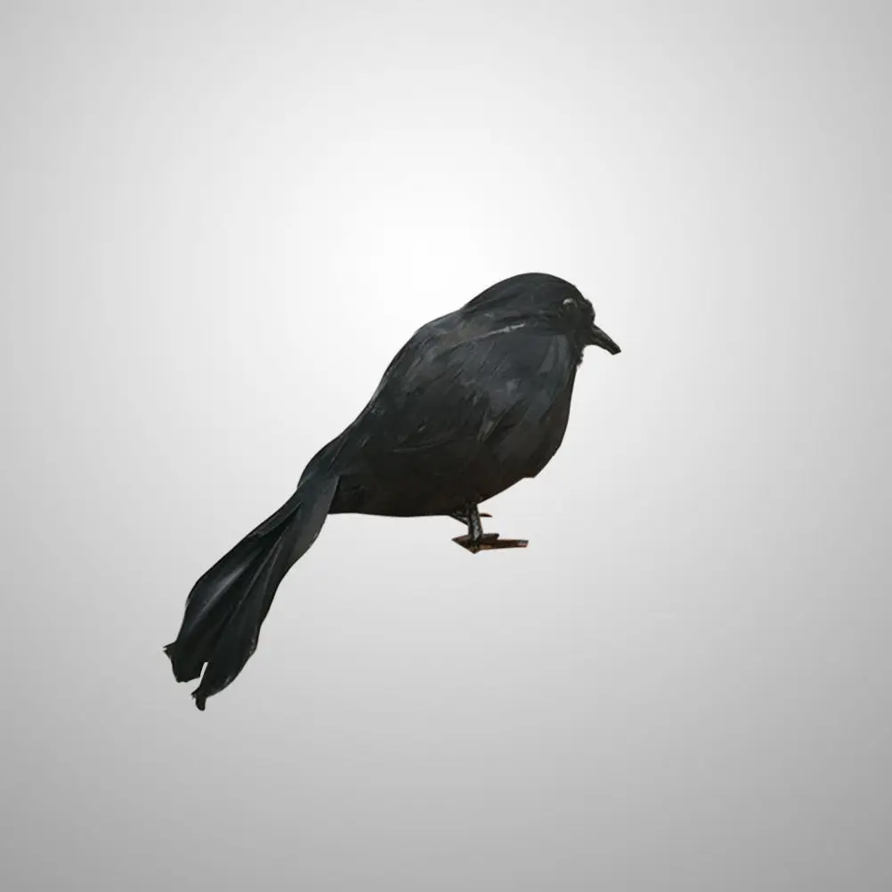 Scary Realistic Black Crows Halloween Decorations Life-Like Spooky Props Ideal Haunted Addition Fall Winter Displays