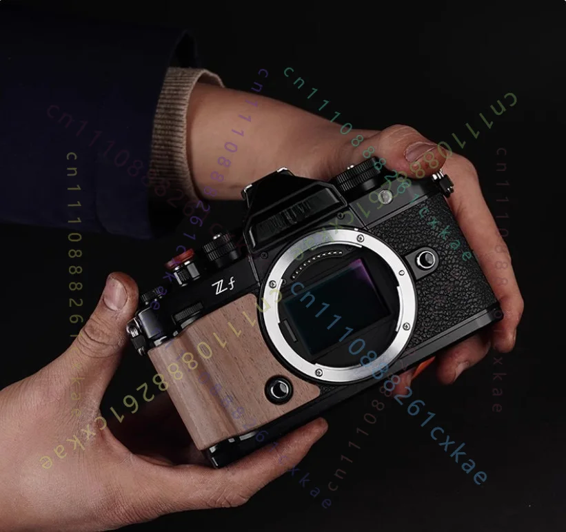 Handmade Wood Camera Hand Grip Handle Thumb Up Grip Shutter Button For Nikon ZF