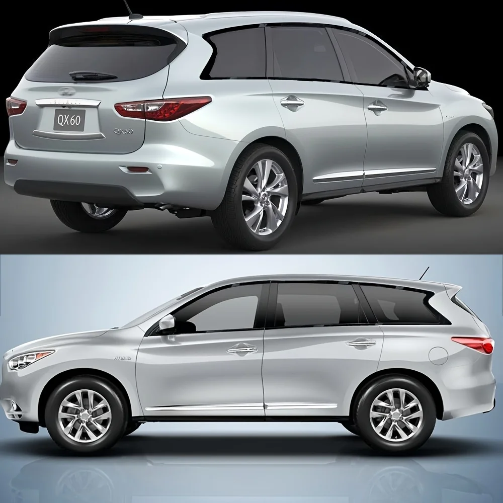 

For Infiniti JX35 QX60 2012-2018 PVC Glossy Black Car Window Decorative Strip Stickers Car Exterior Protection Accessories
