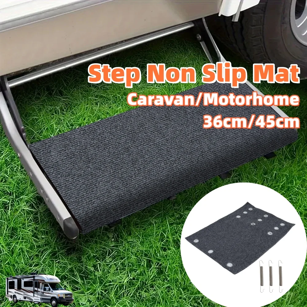 1Pcs RV Step Non Slip Mat Carpet Camper Step Covers Deck RV Door Exterior Accessories 36/45cm For Caravan Motorhome