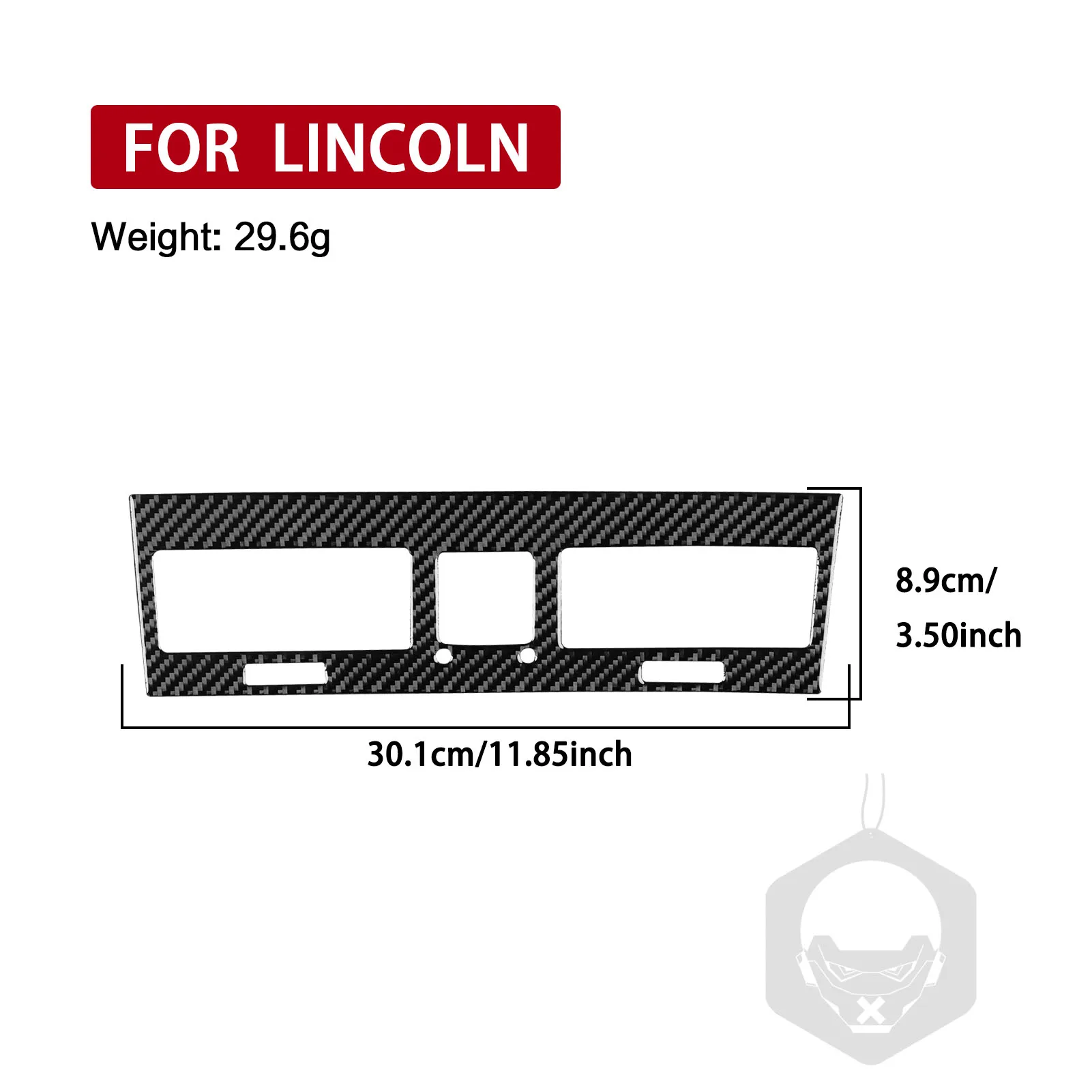 Car Interior Accessories Carbon Fiber Center Console Air Vent Outlet Panel Cover Trim Sticker For Lincoln Navigator 2007—2014 6