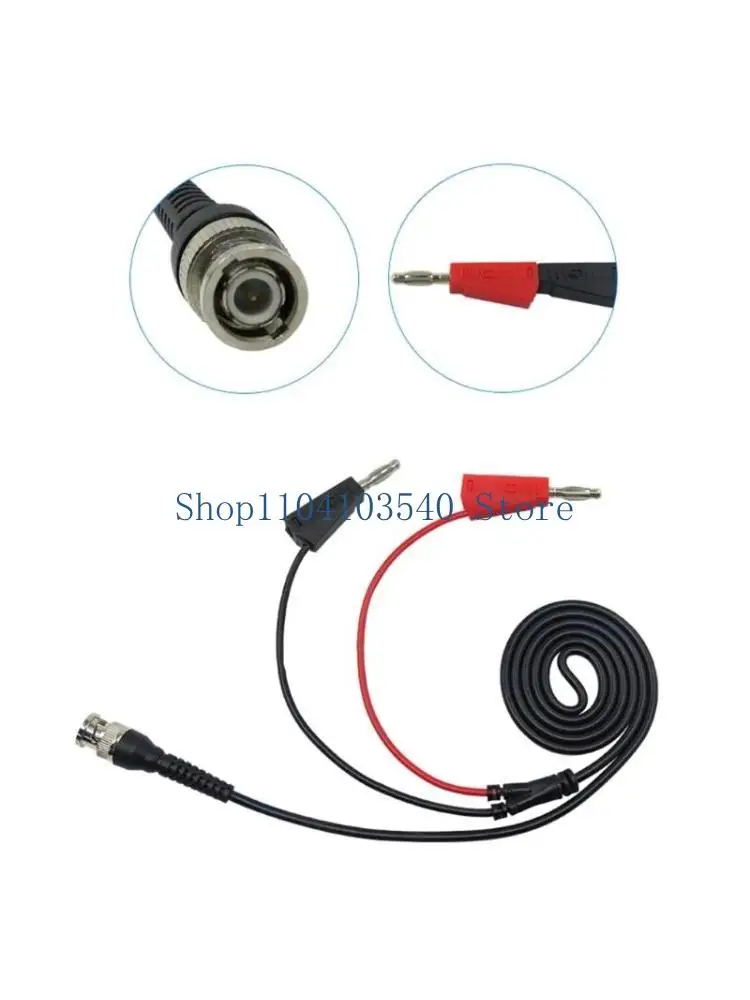 

02DC 120cm BNC Male to 4mm Stackable Banana Plug Low Loss Coaxial Cable Test