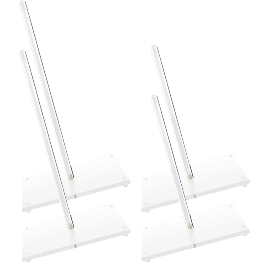 

4 pcs Acrylic Cake Stand Donut Tower Bagels Display Holder Rack Dessert Table Party Wedding Birthday Decor Kitchen