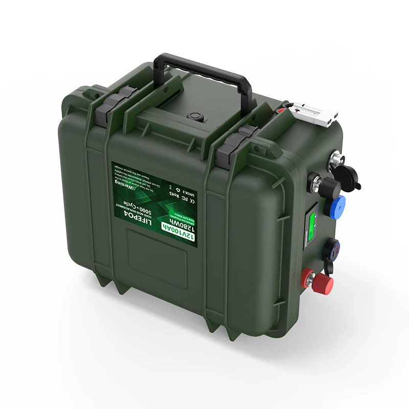 12V 100Ah 140Ah LiFePO4-batterij 1280 Wh 1792 Wh Bluetooth BMS Visbootbatterij 6000 cycli IP56 USB QC-opladen EU Snelle levering - afbeelding 2