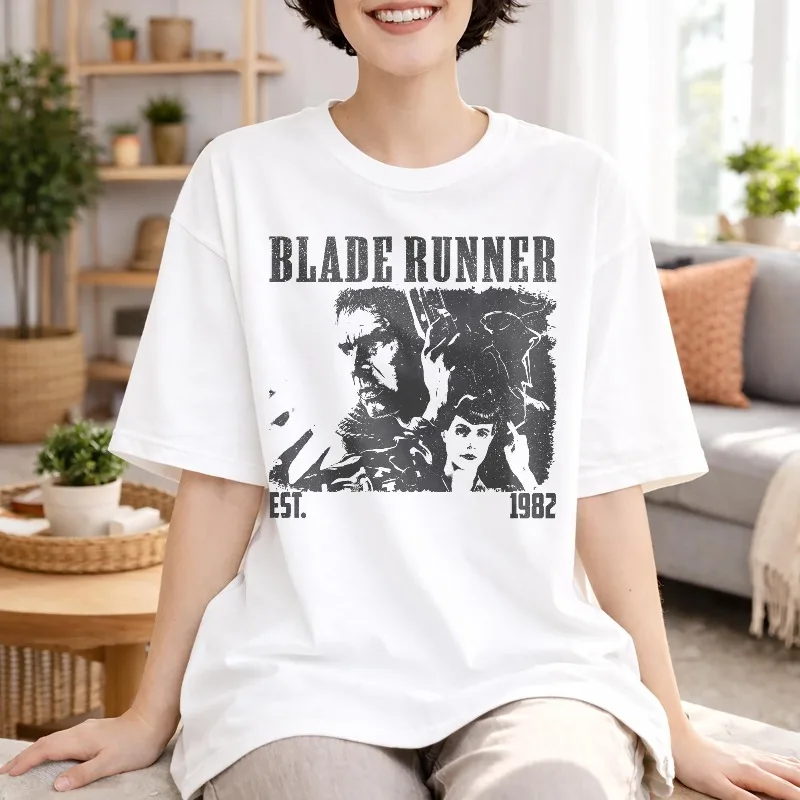 Blade Runner 2049 T-shirt, Retro Sci-fi Movie Summer New Couple Casual Fashion Street Style Top