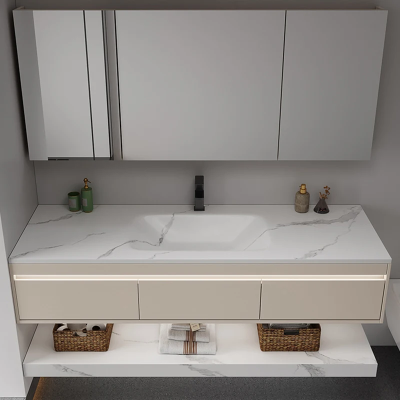 Multipurpose Cabinet Mirrors Towel Narrow Bathroom Wooden Furniture Luxury Small Closet Sink Base Storage Sinks Kitchen Locker