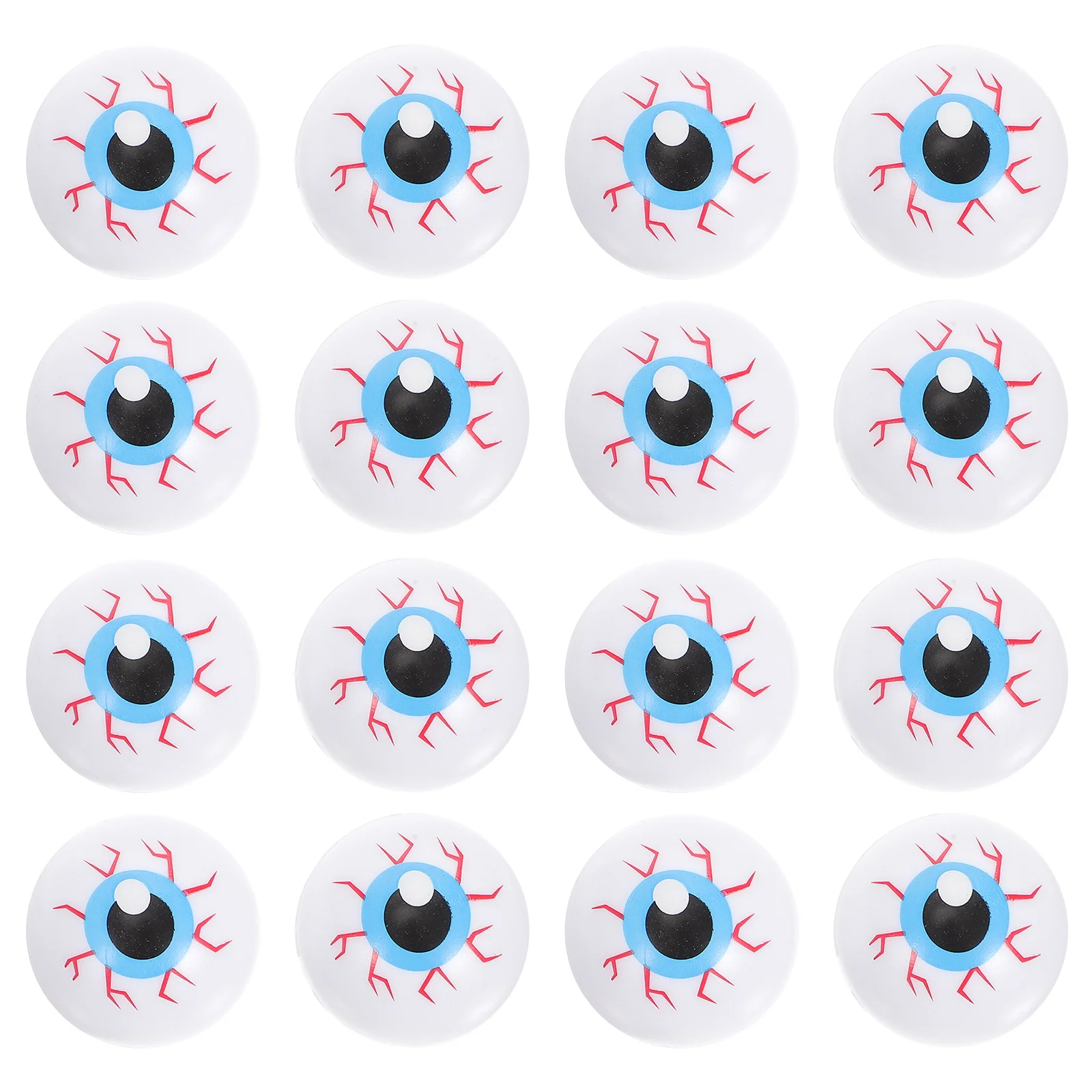 

24 Pcs Bounce Toy Hollow Bouncing Eyeball Realistic Fake Eyeballs Halloween Party Elasticity Plastic Eyes That Look