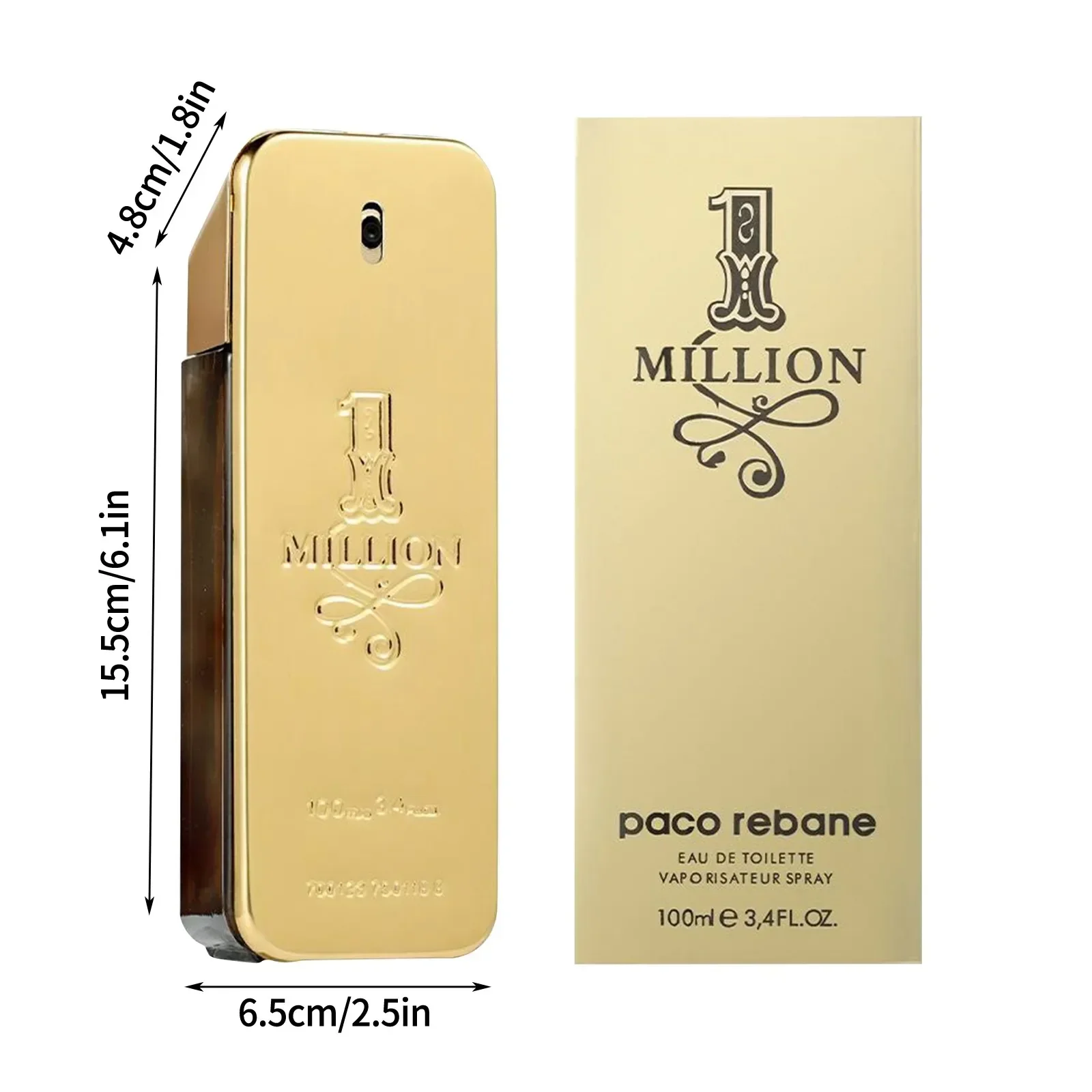 2024 New Soft Golden Millionaire Men\'S Seductive Leather Notes Best Gifts For Men And Women 100ml