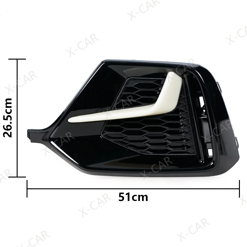 For Honda Civic Hatchback 2020 2021 Front Rear Bumper Fog Light Foglamp Trim Cover Frame Shell Lid Bezel view 5