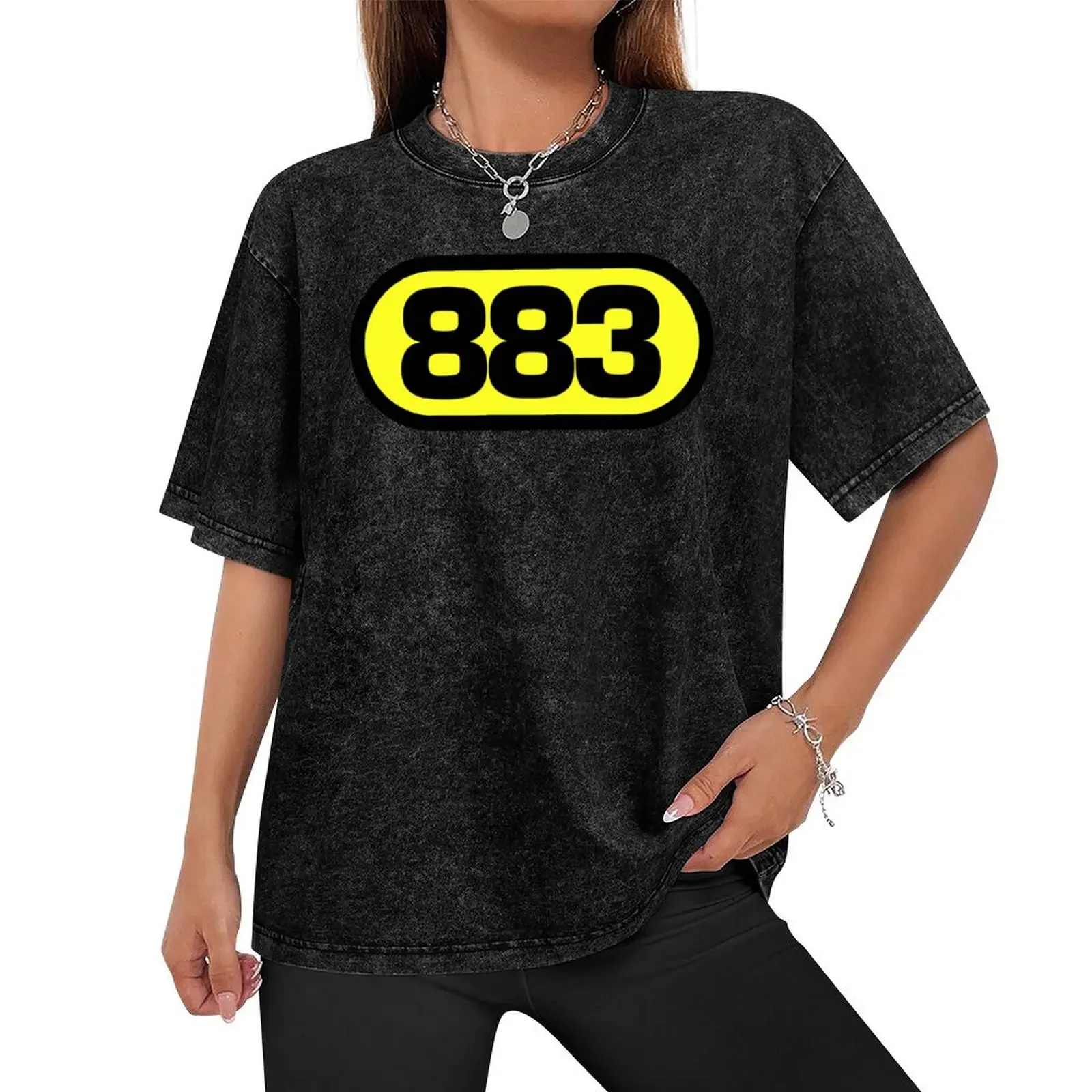 Max Pezzali & 883 Logo Tribute: A Salute to Musical Excellence T-Shirt street wear graphic shirts Short sleeve tee men