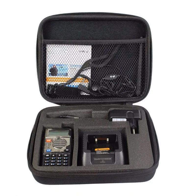 Walkie Talkie Case Carring Handbag Storage For BAOFENG UV-5R/5RE Plus Two Way Radio Launch Hunting Black Bag
