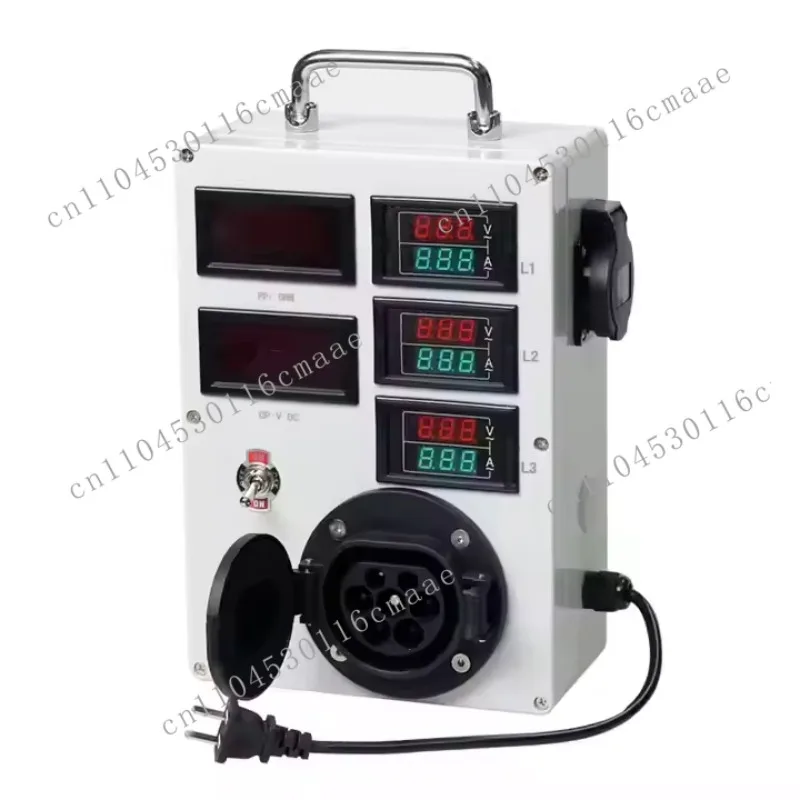 

Portable Electric Vehicle Charger Tester with Type 2 Socket for Testing Plug and Electric Vehicle Charger Emulator