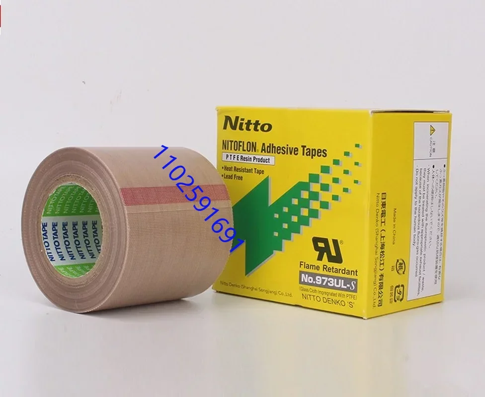 

30pcs T0.13mm*W(13mm,19mm,25mm)*L10m Japan NITTO DENKO 973ul Tape NITOFLON Waterproof Single Sided Tape 973UL-S