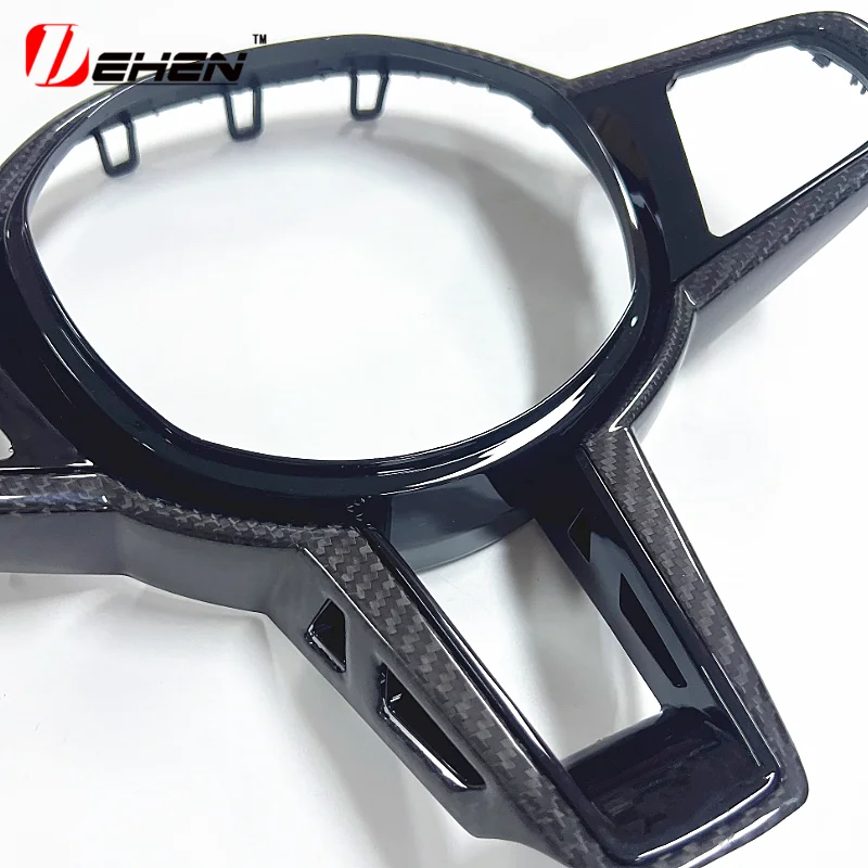 For BMW New 1 2 3 4 Series G20 G22 G23 G26 G42 I3 I4 M240i G80 G82 G87 M2 M3 M4CS 2025 Carbon Fiber Steering Wheel Trim Covers