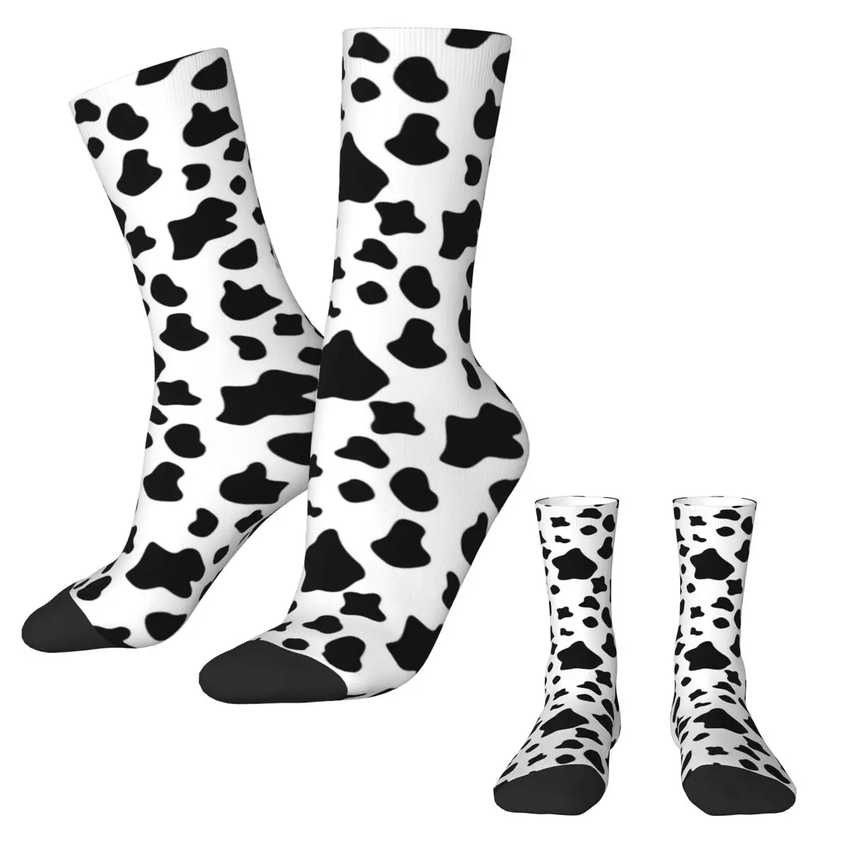 Farm Animal Print Socks Winter Funny Cow Spots Stockings Harajuku Women Men Comfortable Socks Running Sports Anti Skid Socks